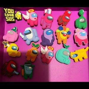Among us croc charms